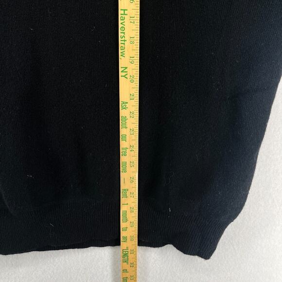 ALEXANDER WANG Sweater Womens M Wool Blend Rhinestone Jewelry Turtleneck Black - Picture 12 of 16